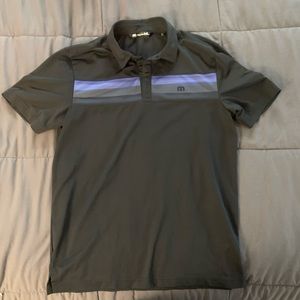 Travis Mathew black golf polo